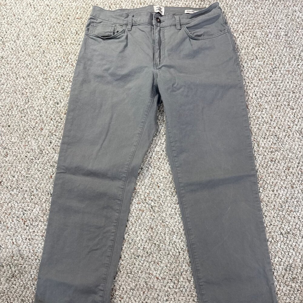 Huckberry Flint And Tinder HB Straight 365 5 Pocket Pant Stretch 32x32 Wash Gray
